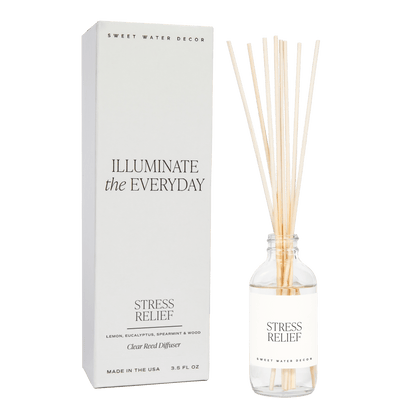 Stress Relief Reed Diffuser - Eucalyptus Lavender – Reed Diffusers