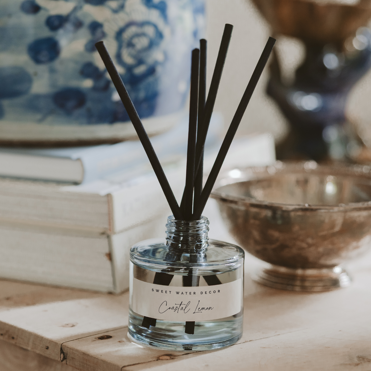 Coastal Lemon Reed Diffuser - Ocean Citrus Scent – Reed Diffusers