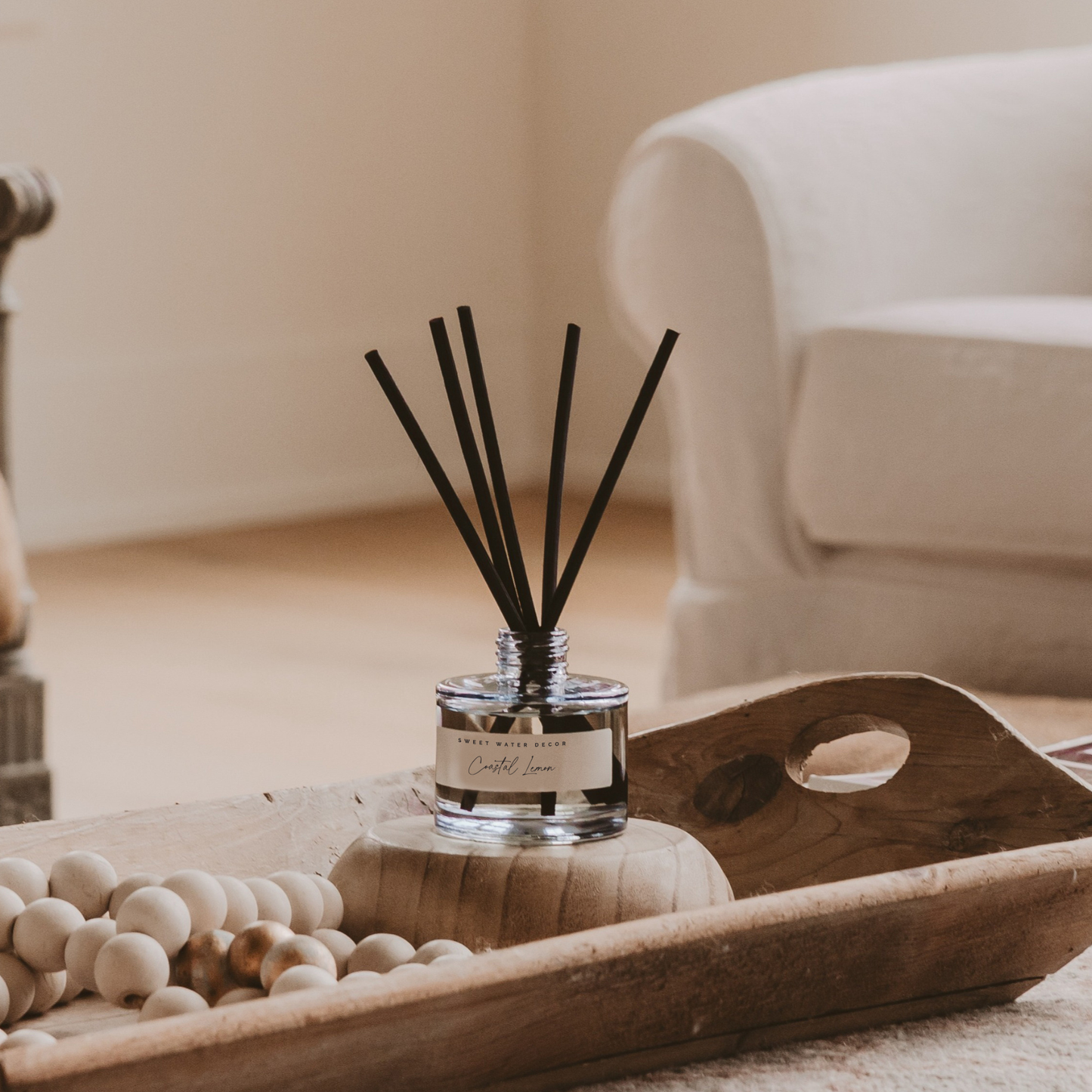 Coastal Lemon Reed Diffuser - Ocean Citrus Scent – Reed Diffusers