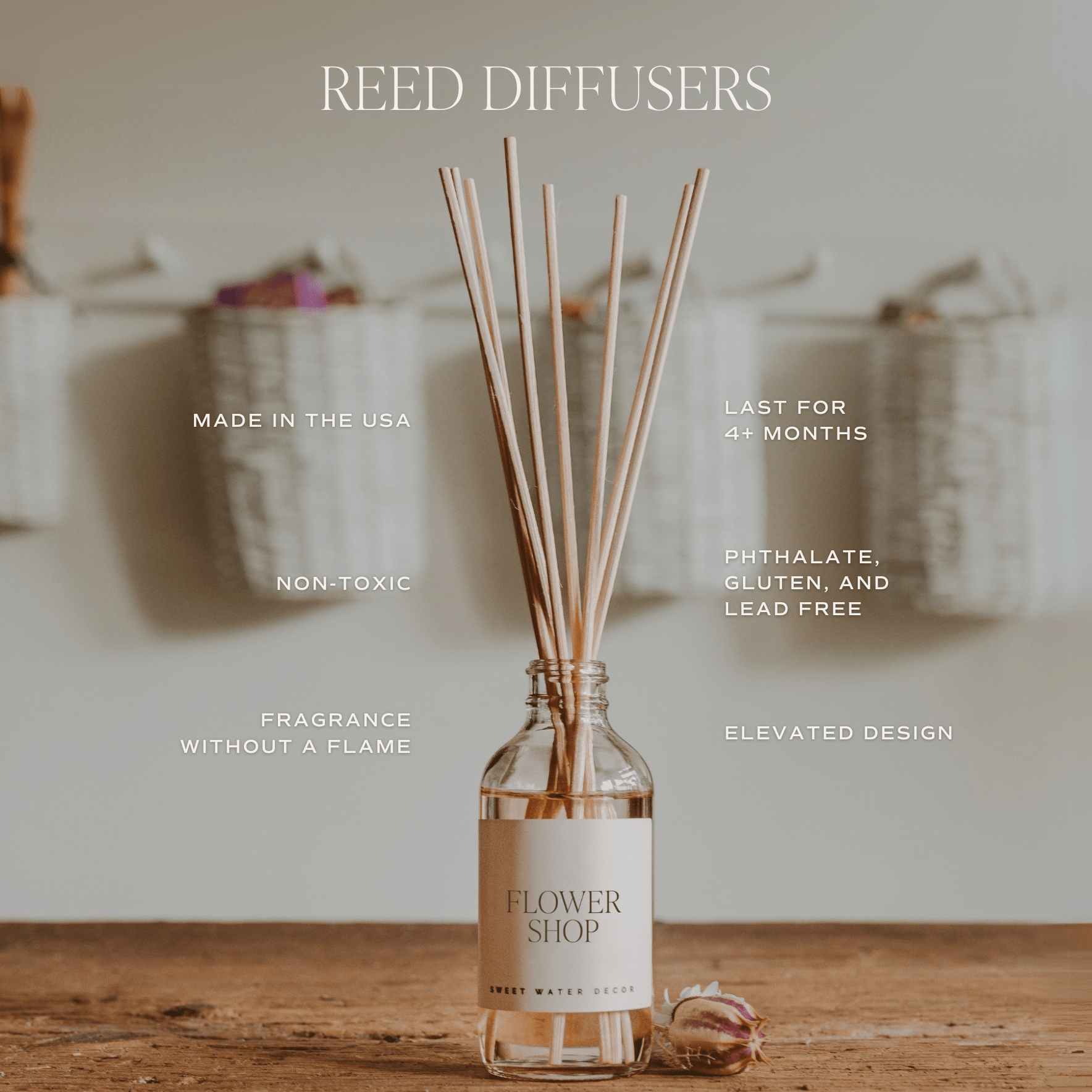 Coastal Lemon Reed Diffuser 3.5oz – Reed Diffusers
