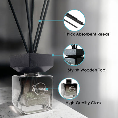 Secret Garden Crystal-Enhanced Reed Oil Diffuser, 100ml