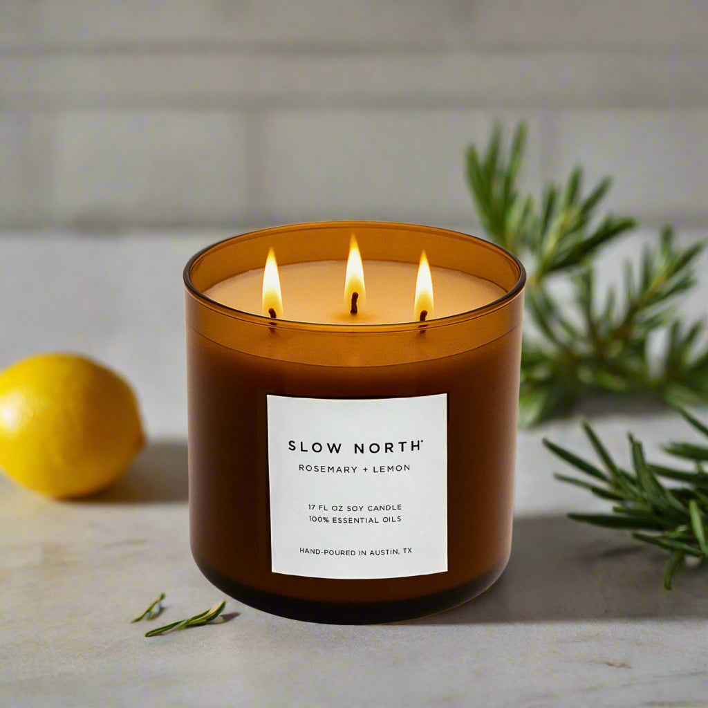 Rosemary + Lemon - 3-Wick Candle