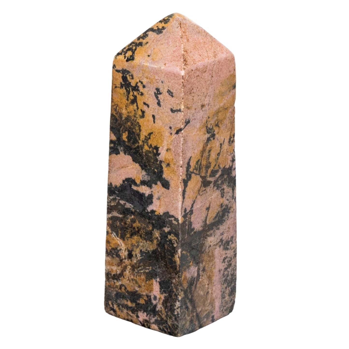 Rhodonite Tower – Rhodonite 212g - 3.65"H x 1.00"W Towers