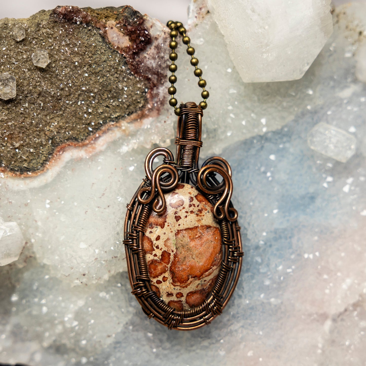 Rhyolite Wire Wrap Crystal Pendant – Wire Wraps