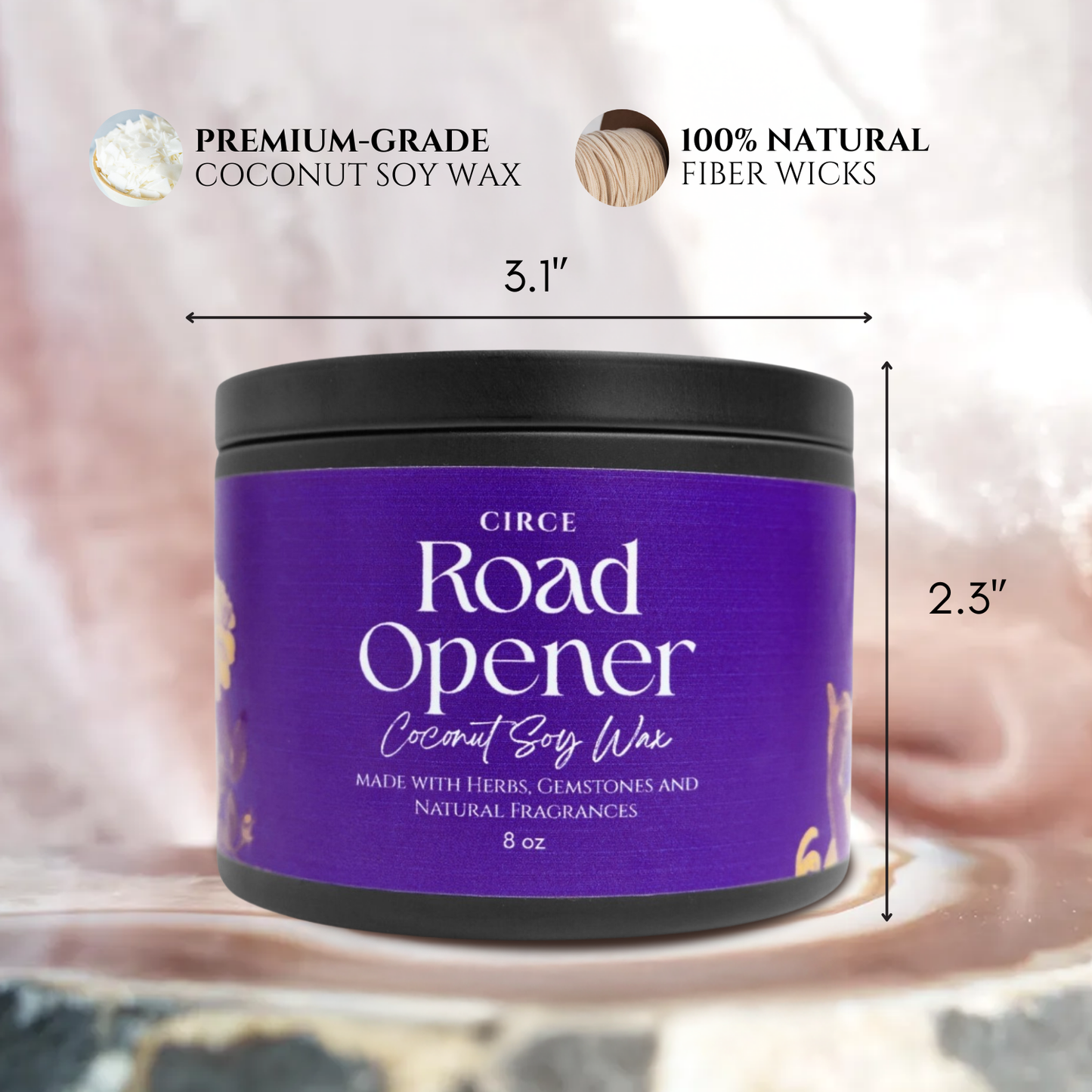 Road Opener Candle — 8‑oz Ritual to Remove Obstacles –