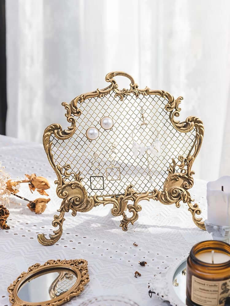 Rococo Jewelry Display in Gold