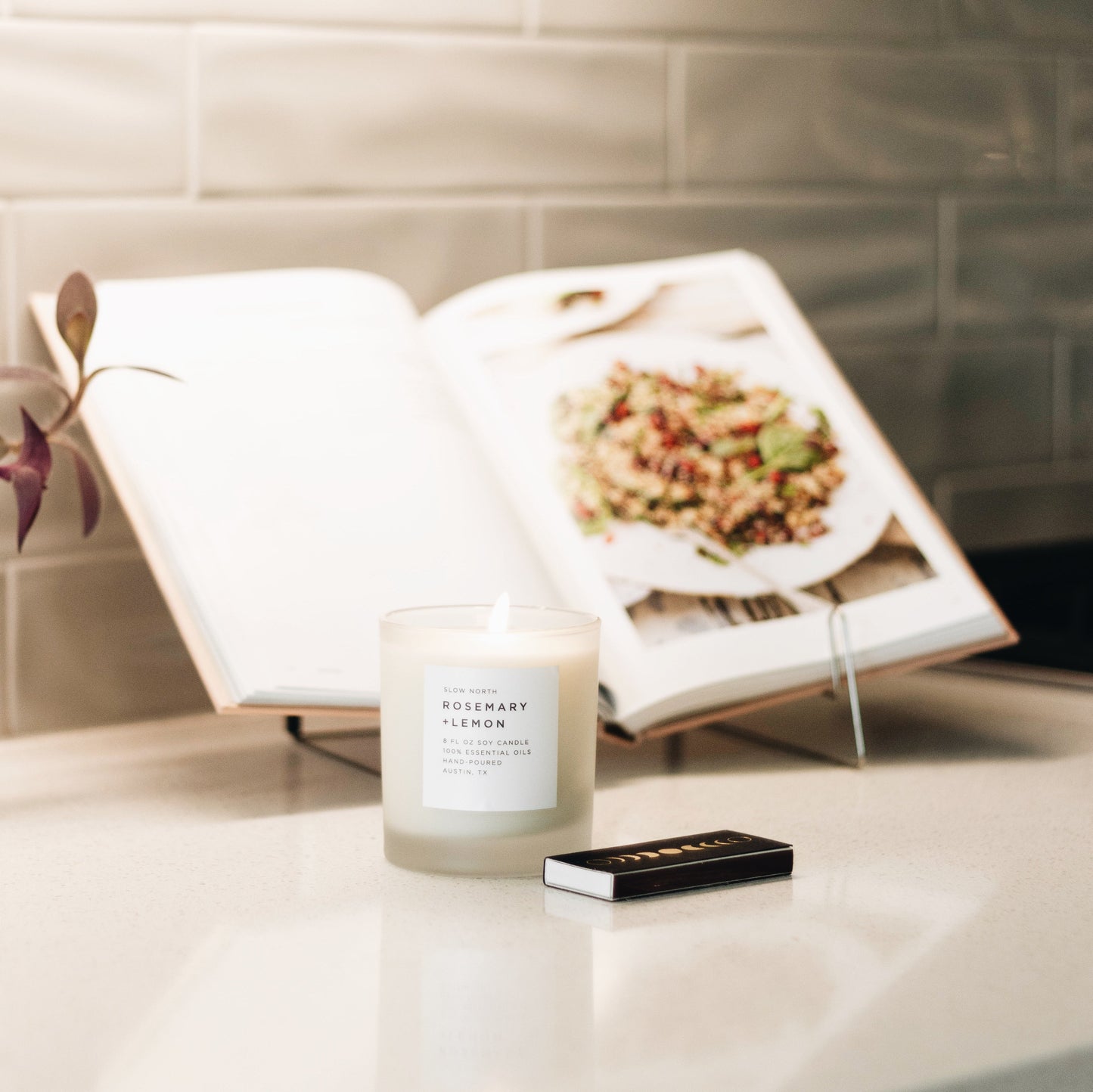 Rosemary + Lemon – Frosted Candles