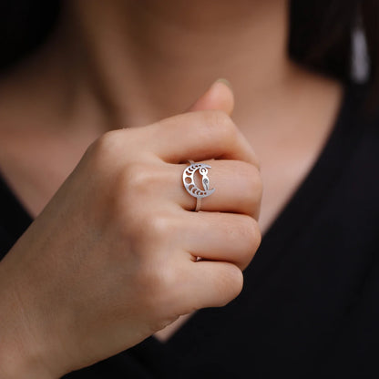 Moon Phase Goddess Ring