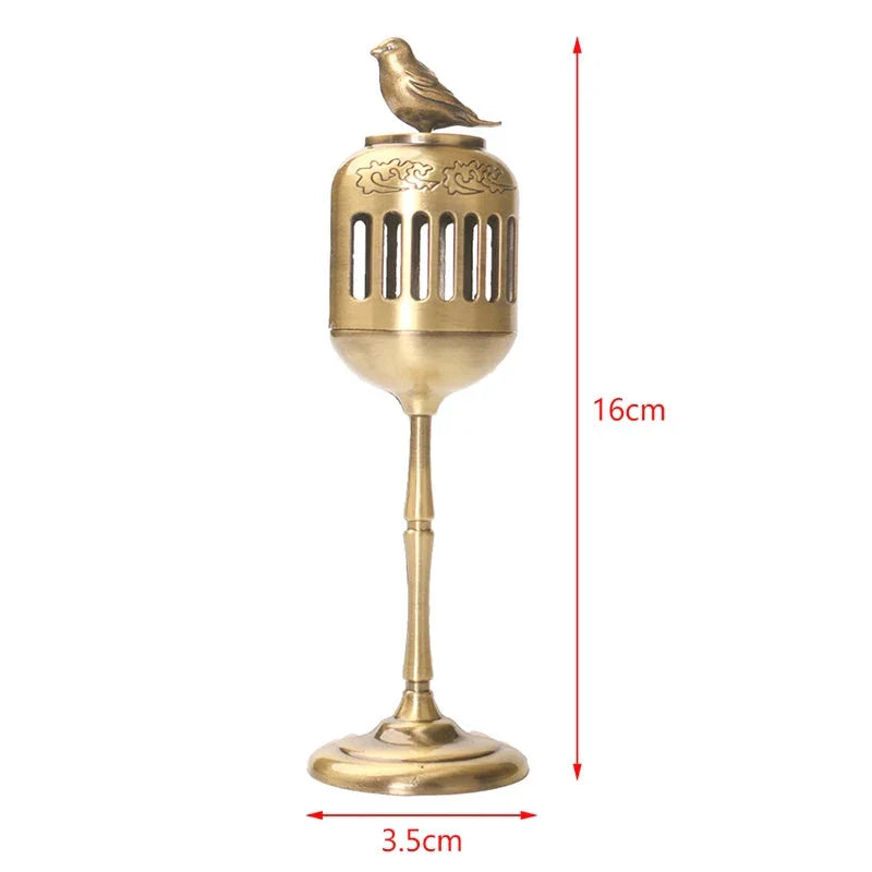 Magpie Hollow Lamp Sandalwood Fragrance Censer Smoking Backflow Incense Holder Tea House Ornaments Study Room Home Decor