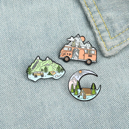 Travel Moon Pins