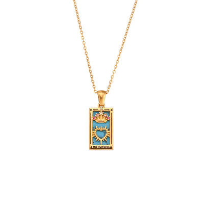 Gold Tarot Card Necklaces – The Empress necklace