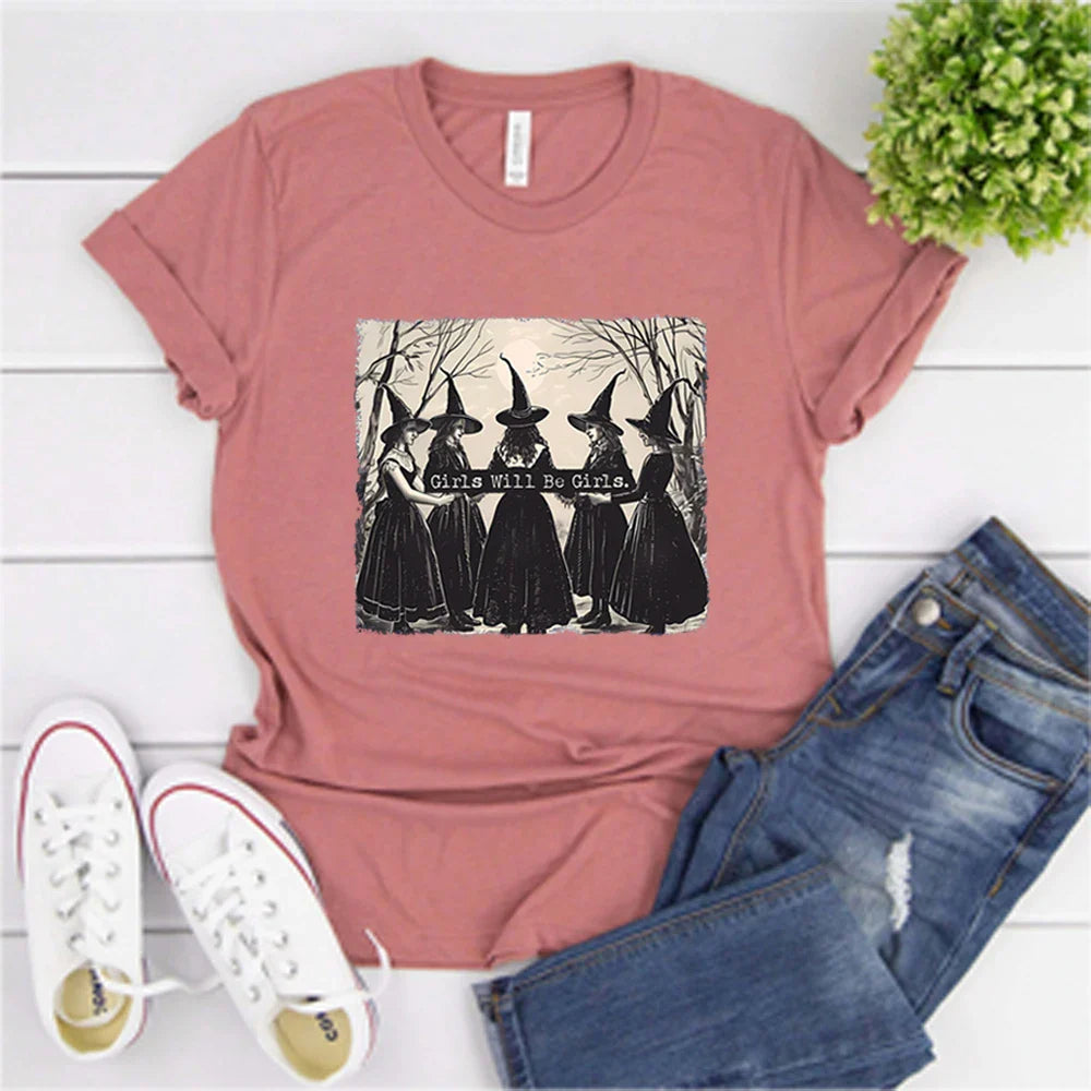 Girls Will Be Girls Witch T-Shirt – T-Shirt