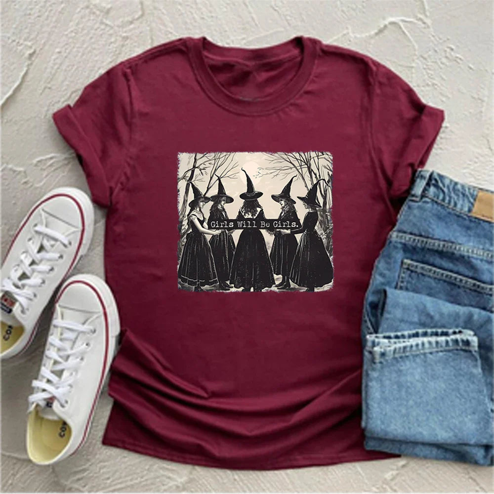 Girls Will Be Girls Witch T-Shirt – T-Shirt