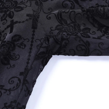 Lace High Waist Flare Pants