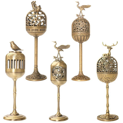 Magpie Hollow Lamp Sandalwood Fragrance Censer Smoking Backflow Incense Holder Tea House Ornaments Study Room Home Decor