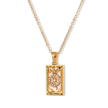 Gold Tarot Card Necklaces – necklace