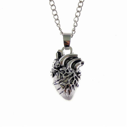 Rib Cage & Heart Necklace – Heart necklace