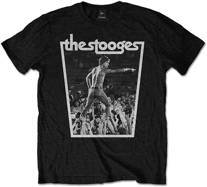 The Stooges Iggy Pop Crowd Walk T-Shirt | Band Tee – XXL Men's T-shirts