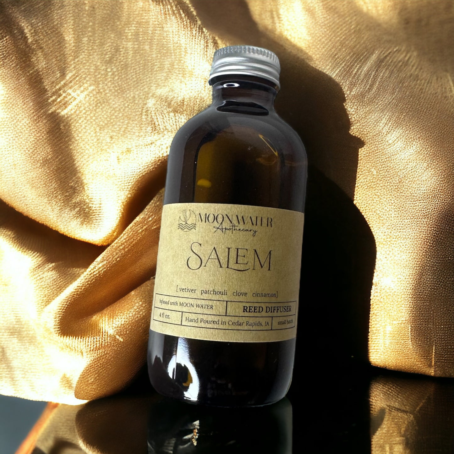 SALEM - REED DIFFUSER, REED DIFFUSER -- Vetiver, Clove, Patchouli & Cinnamon -- by Moon Water Apothecary! –