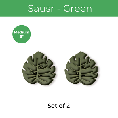 Tera Sausr - Leaf-shaped Pot Saucer - Drip tray for houseplants - Humidity tray