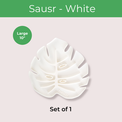Tera Sausr - Leaf-shaped Pot Saucer - Drip tray for houseplants - Humidity tray