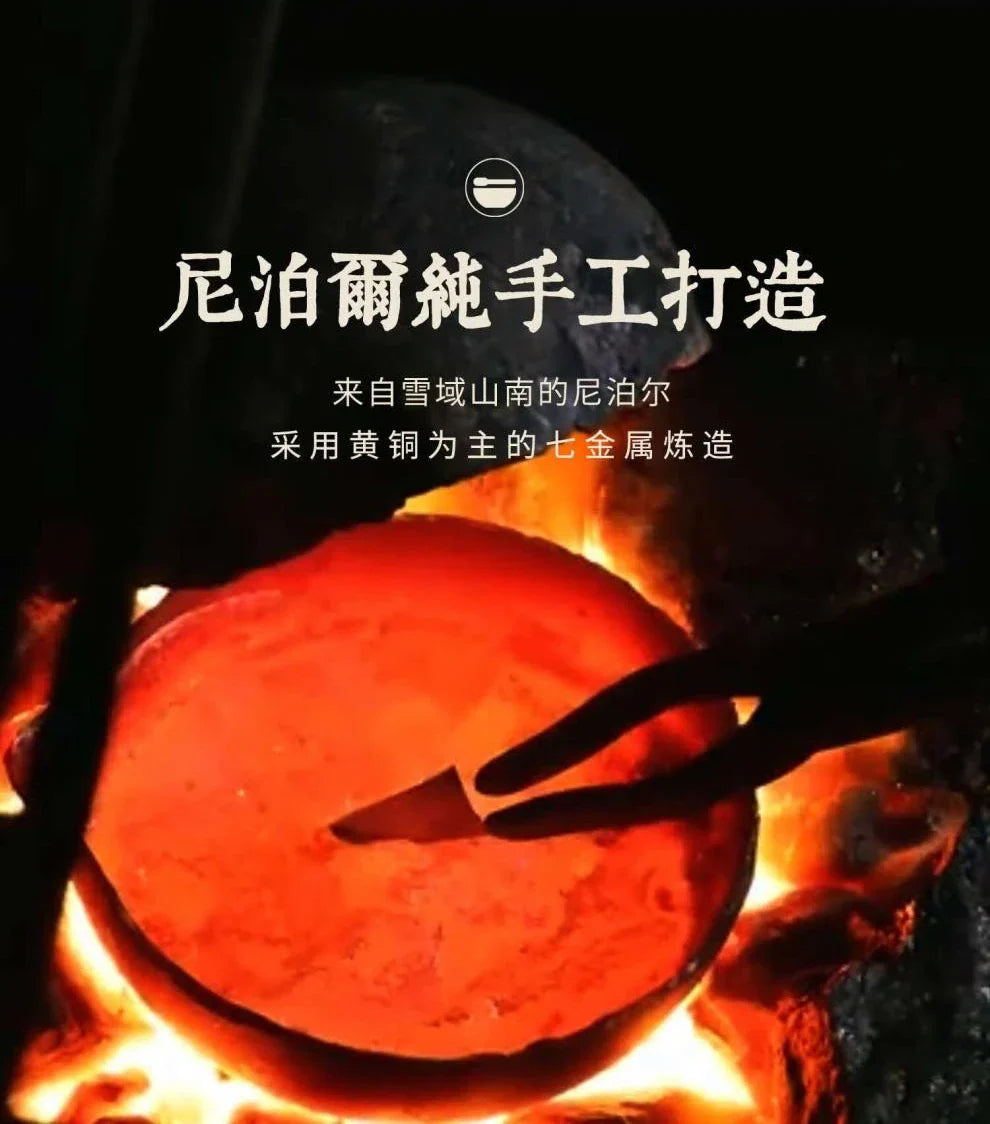 Nepal Handmade Singing Bowl Large Brass Tibetan Bowls Yoga Meditation Sound Healing Instrument Buddhist Sound Bowls Ornaments