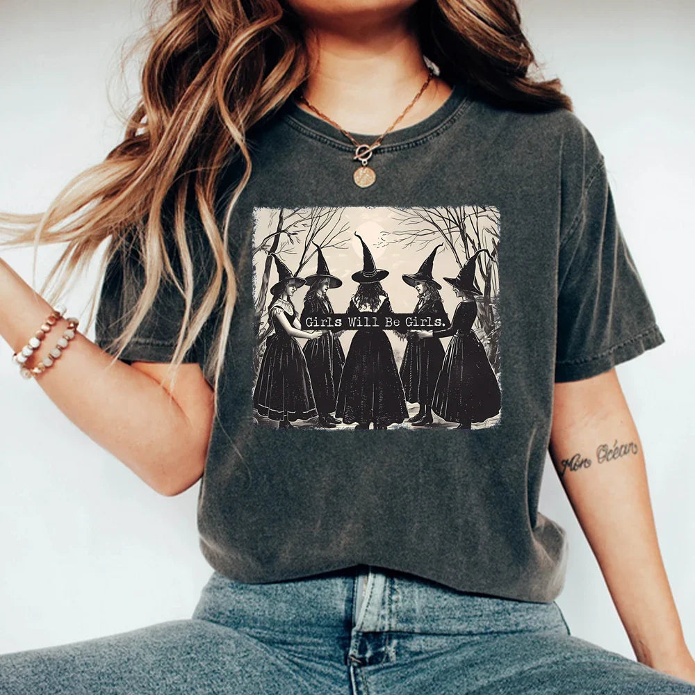 Girls Will Be Girls Witch T-Shirt – T-Shirt