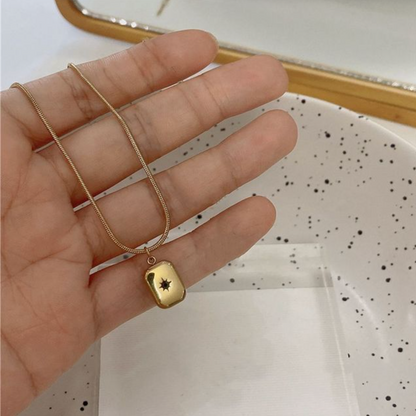 Serpent Coin Necklace – Rectangle Signet Necklaces