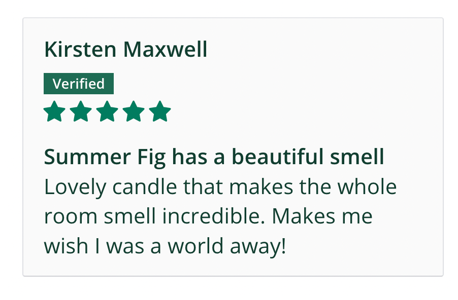 Summer Fig Scented Soy Candle