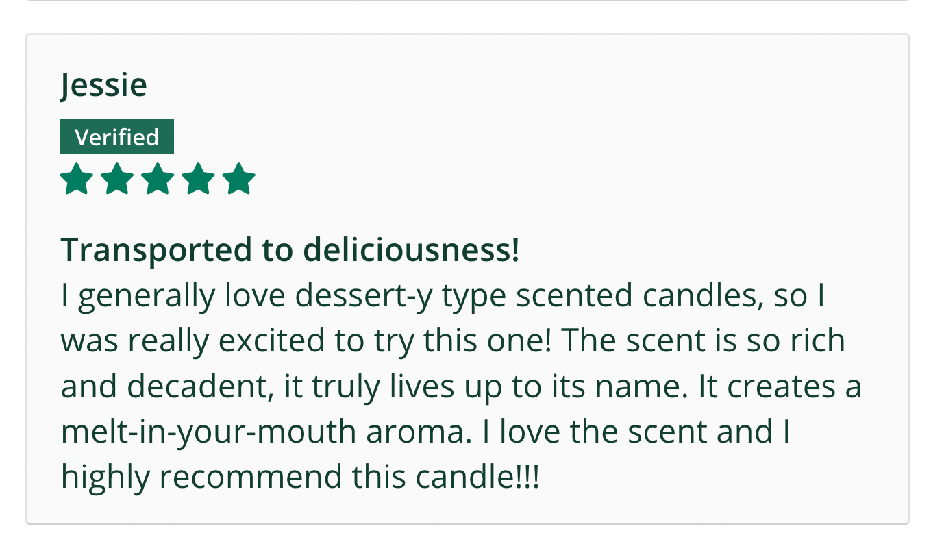 Crème Brûlée Scented Soy Candle