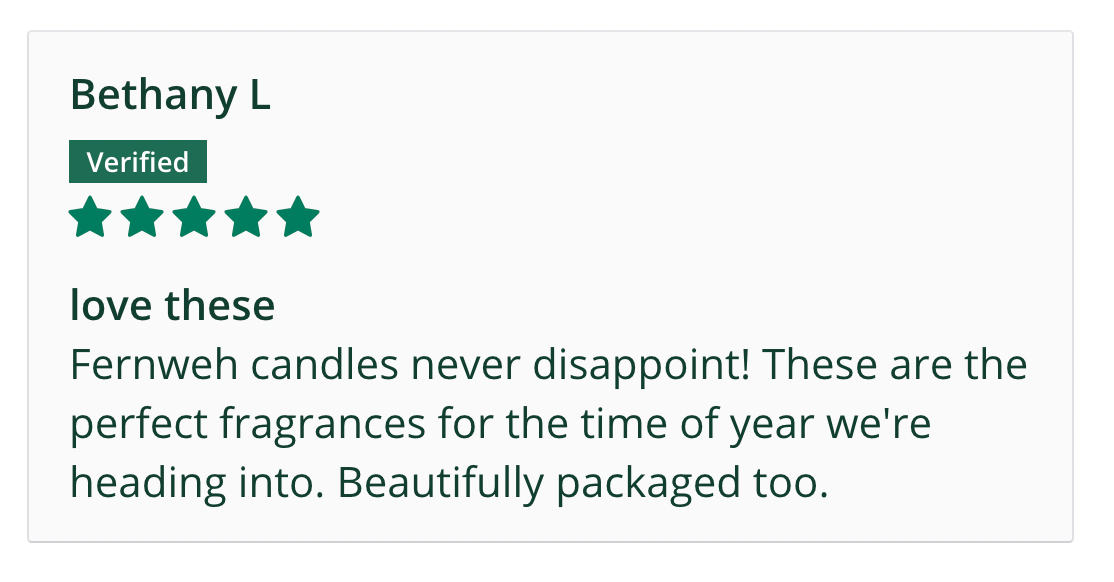 Winter Pines Soy Candle – Pine, Nutmeg & Woods