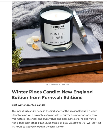 Roaring Fireplace Scented Soy Candle – New England