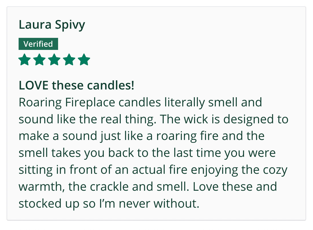 Roaring Fireplace Scented Soy Candle – New England