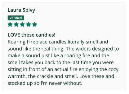 Roaring Fireplace Scented Soy Candle – New England
