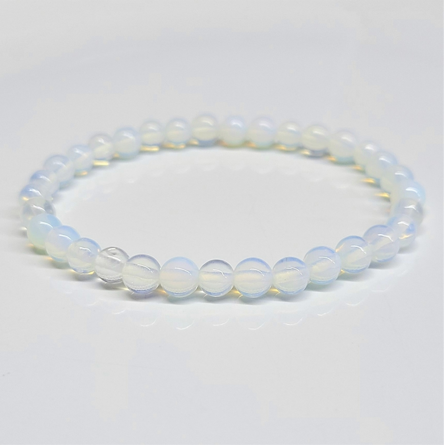 Opalite Round Bead Bracelet - Persistent Strength