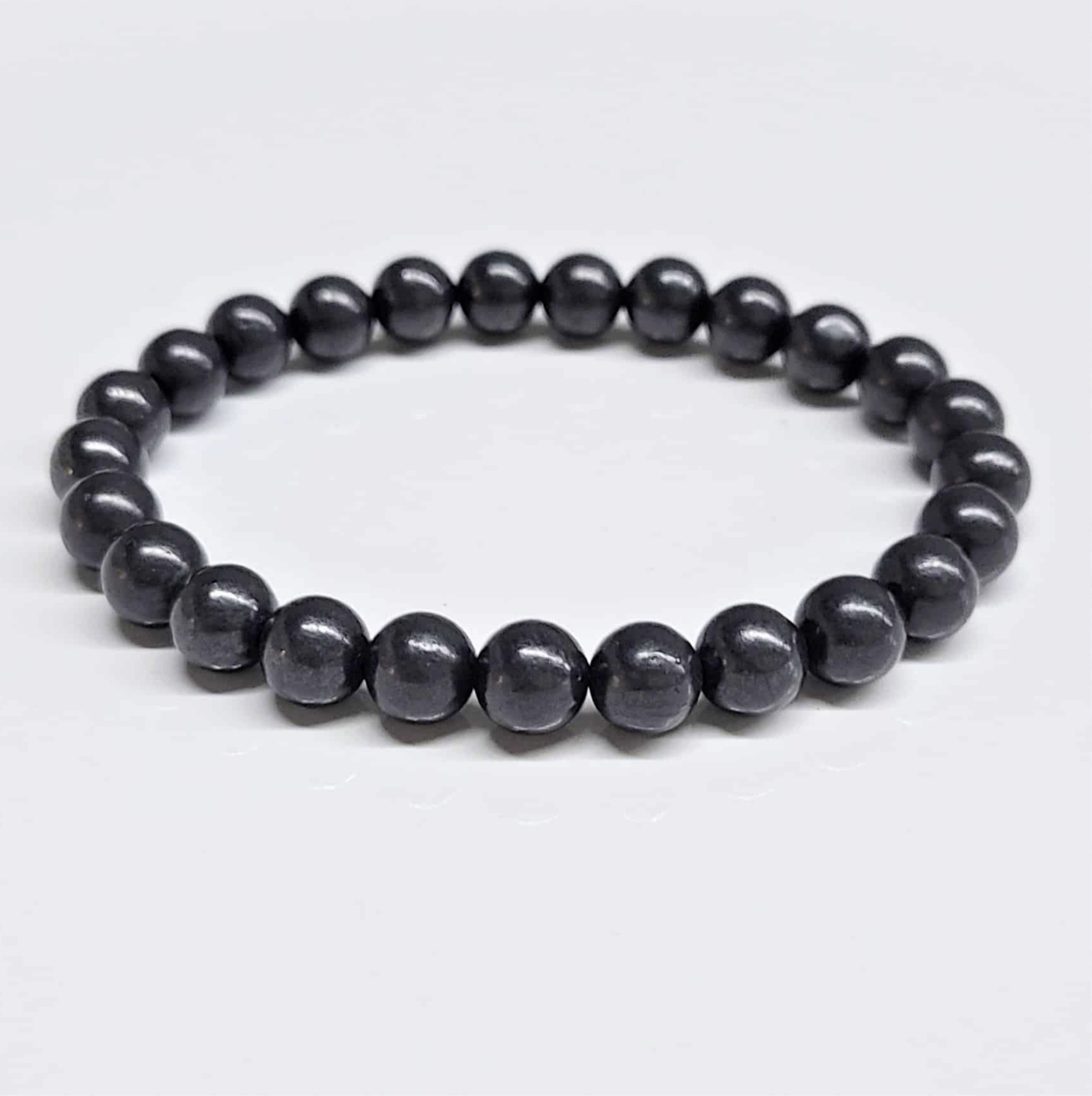 Shungite Round Bead  Bracelet - Longevity Prescription