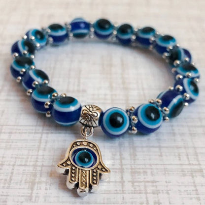 EVIL EYE BRACELET (ADJUSTABLE) –