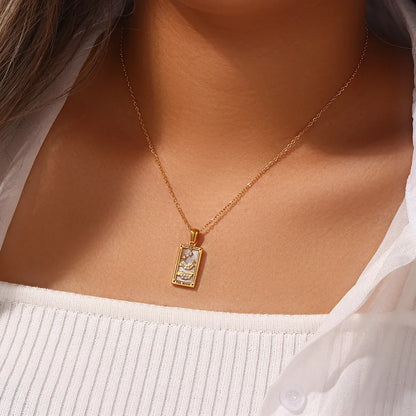 Gold Tarot Card Necklaces – necklace