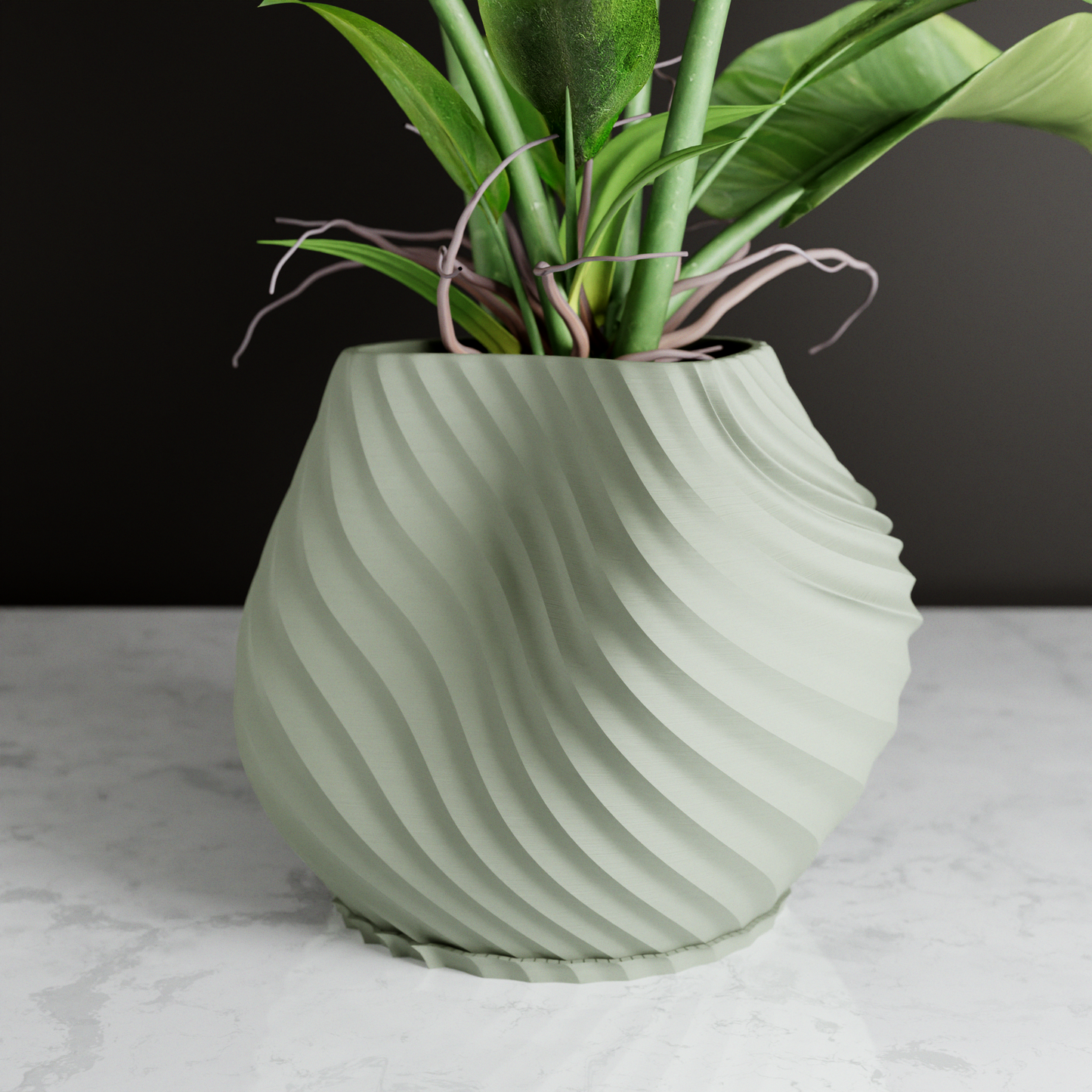 SEA Planter – Muted Green Planter