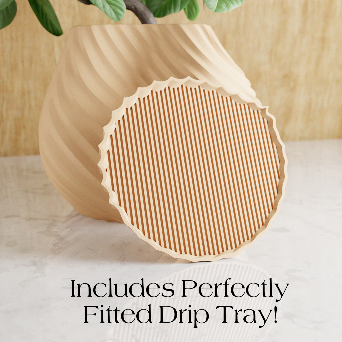 SEA Planter – Natural Wood Planter