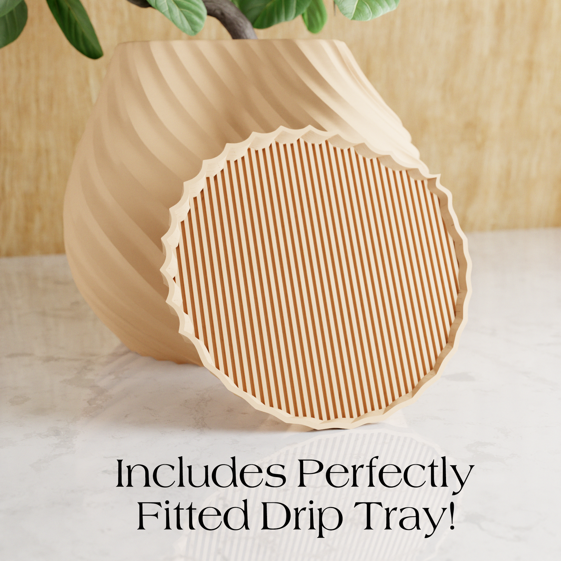 SEA Planter – Natural Wood Planter