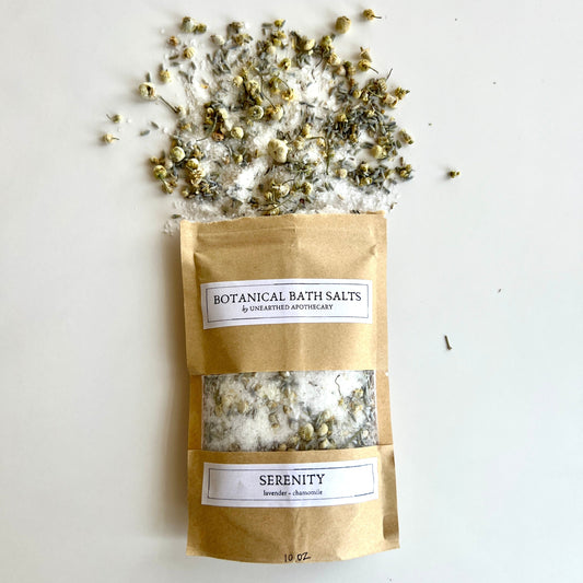 SERENITY - Lavender & Chamomile Botanical Bath Salts – Bath Salts