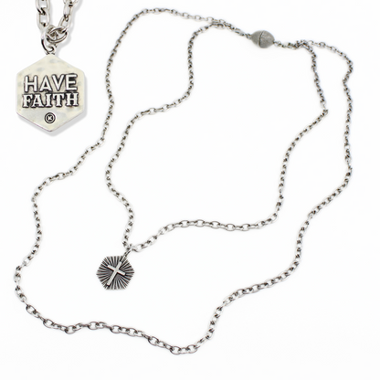 Have Faith Essential Necklace – Shining Cross Silver essential