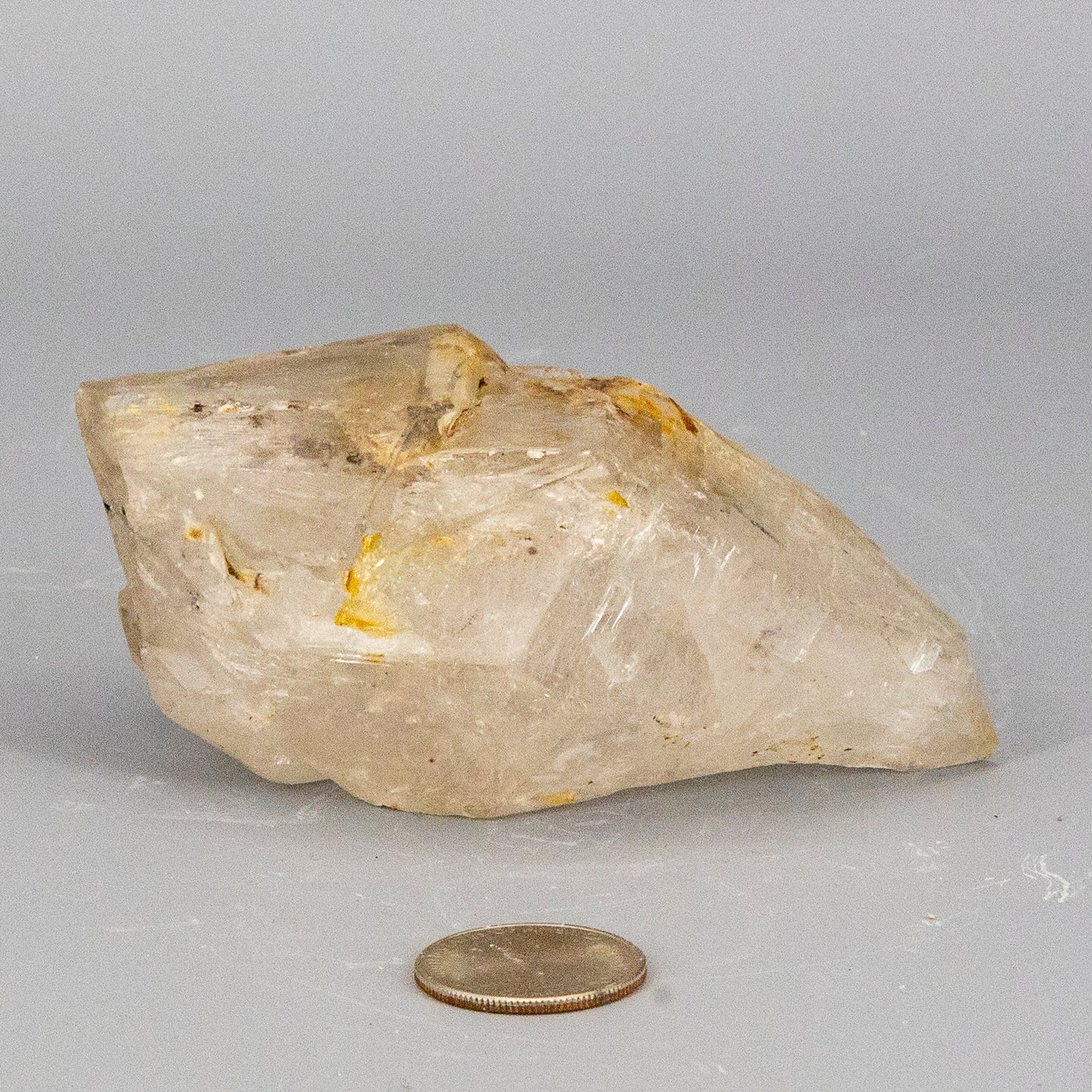 Skeletal Elestial Quartz Enhydro Point With 2 Bubbles – Raw