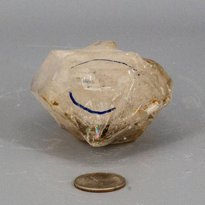 Skeletal Elestial Quartz Enhydro Point With 2 Bubbles – Raw