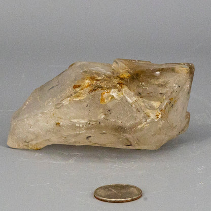 Skeletal Elestial Quartz Enhydro Point With 2 Bubbles – Raw