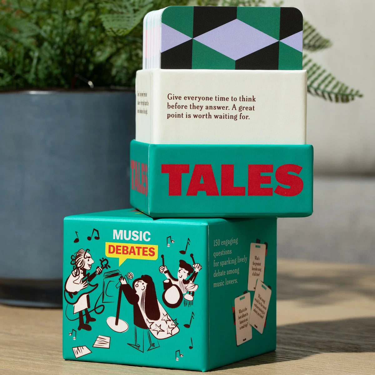 Tales Debates Music Conversation Card Game – 150 Questions