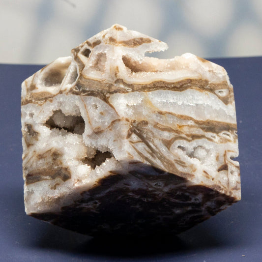 Sphalerite Crystal Cube with Druzys