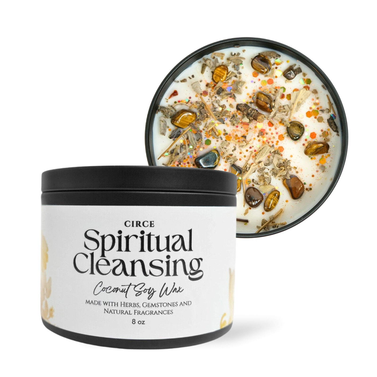 Spiritual Cleansing Candle – 8‑oz Energy Clearing Ritual Candle –