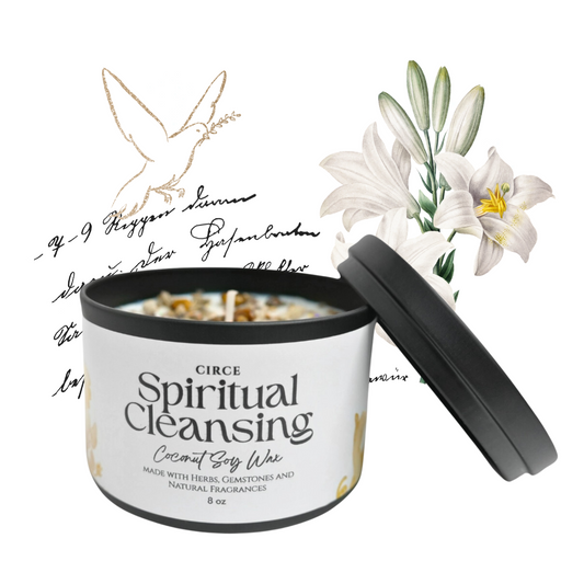 Spiritual Cleansing Candle – 8‑oz Energy Clearing Ritual Candle –